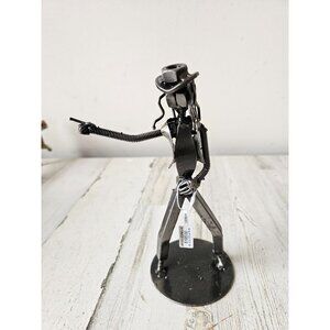 Kalifano Michael Jackson recycled metal art statue RARE figurine music bolts uni